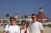 Mary, Sharen, and Brian at the Coronado Hotel